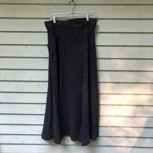 Vintage tencel black Democracy skirt full sweep